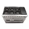 Forno Galiano Gold Professional 48In. Freestanding Dual Fuel Range FFSGS6156-48 - alternate 5